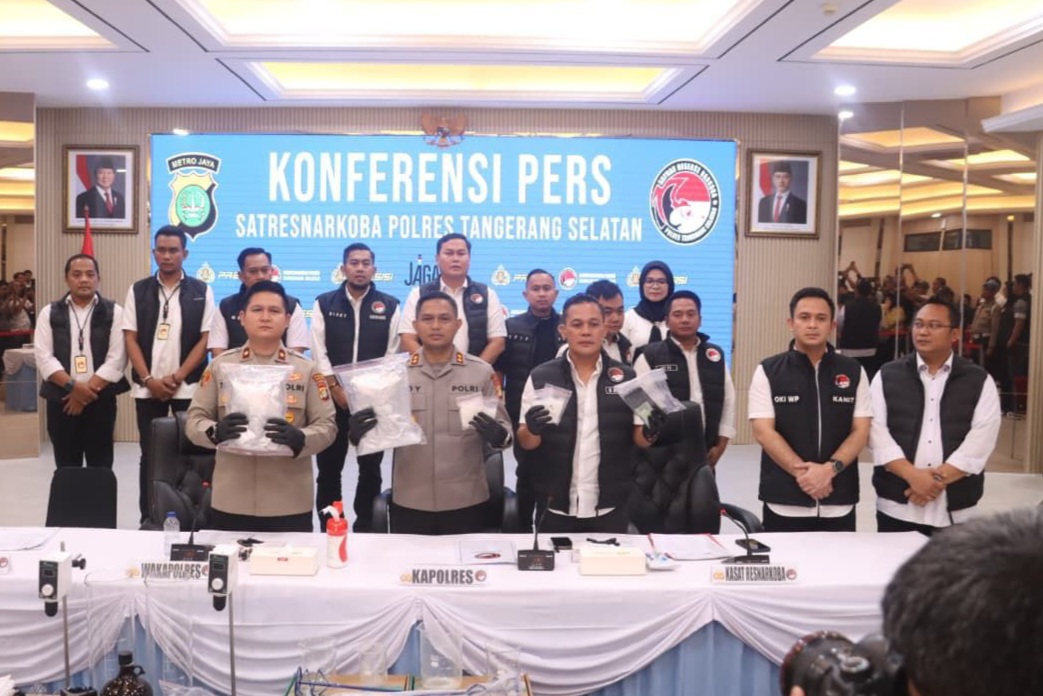 Satresnarkoba Polres Tangsel Bongkar Jaringan Narkotika Lintas Wilayah