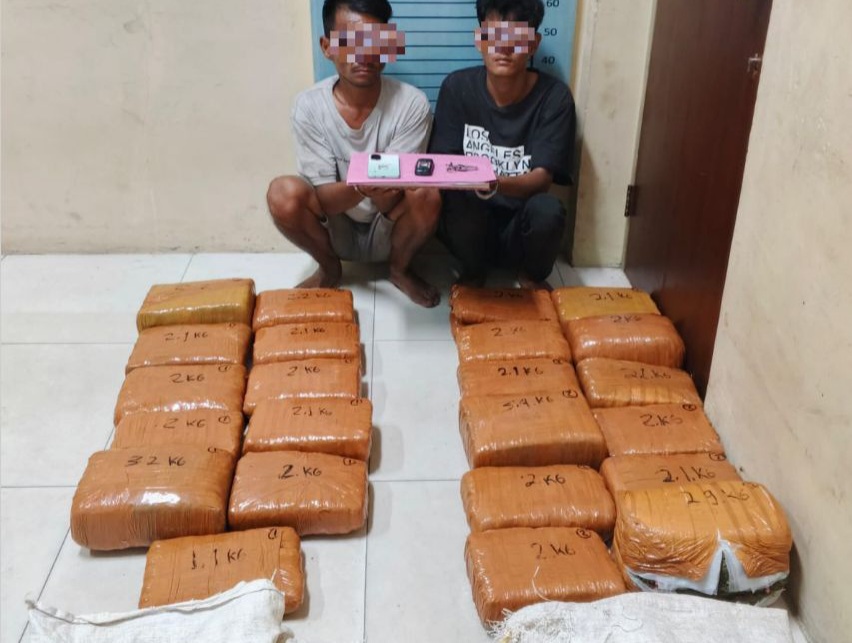 Manfaatkan Situasi Pascabanjir, Dua Pria Selundupkan 50,7 Kg Ganja di Aceh Tenggara