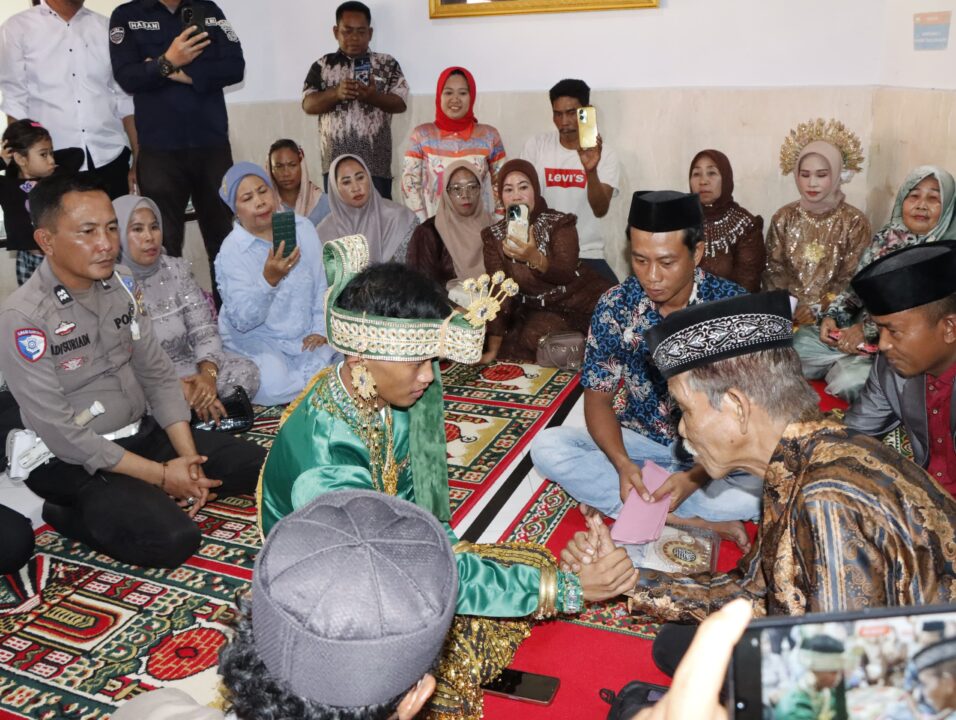 Sisi Humanis Polri: Tahanan Laka Lantas di Pangkep Laksanakan Akad Nikah