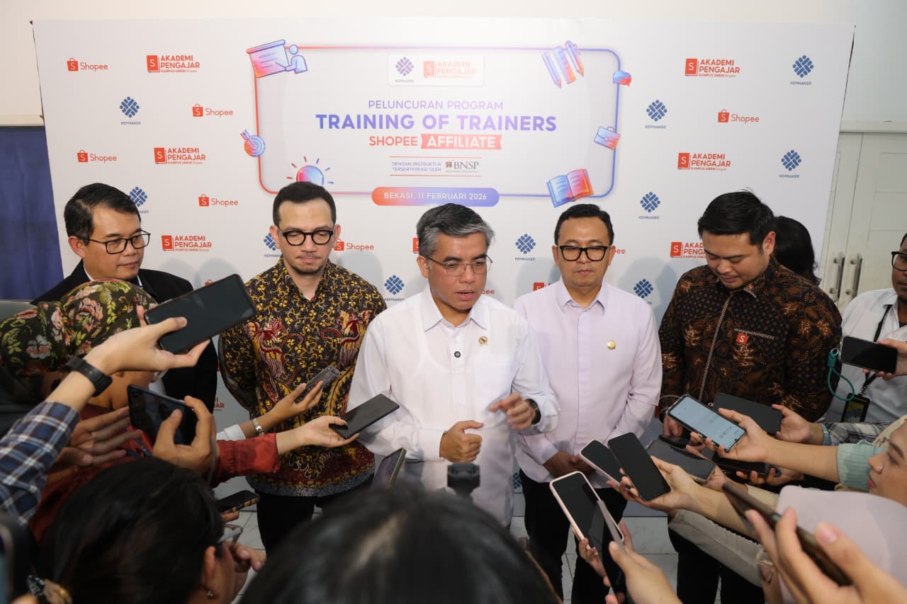 Kemnaker dan Shopee Latih 100 Instruktur BLK Kuasai Affiliate Marketing