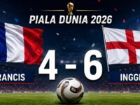 Prancis vs Inggris Berakhir 4-6, The Three Lions Amankan Posisi Ketiga Piala Dunia 2026