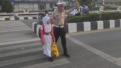 Jalur Zebra Cross SD 002 Bontang Jadi Lintasan Motor, Polisi: Pagi Anggota Ada, Sore Tidak