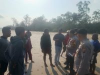 Polairud Polres Kutim Kawal Penanganan Jenazah Nelayan Bontang