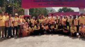 Andi Ilham Zainuddin bersama pengurus Golkar Pangkep dalam peringatan HUT ke-62 Partai Golkar