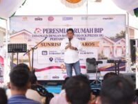 Dirut Semen Tonasa Anis saat peresmian rumah Bata Interlock Presisi SIG di Maros
