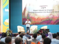 Leaders Cafe PT Semen Tonasa membahas inovasi untuk menciptakan nilai bisnis perusahaan.