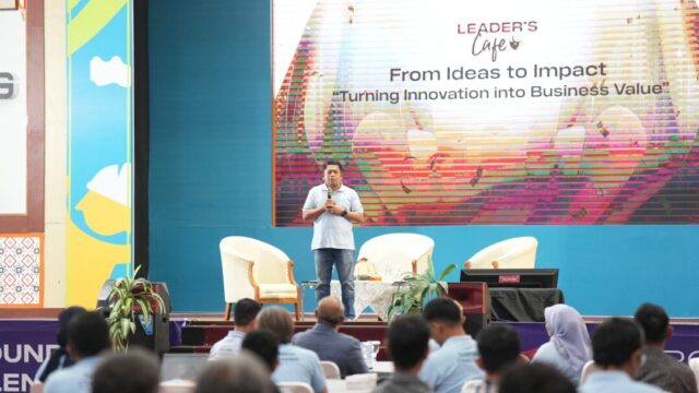 Leaders Cafe PT Semen Tonasa membahas inovasi untuk menciptakan nilai bisnis perusahaan.